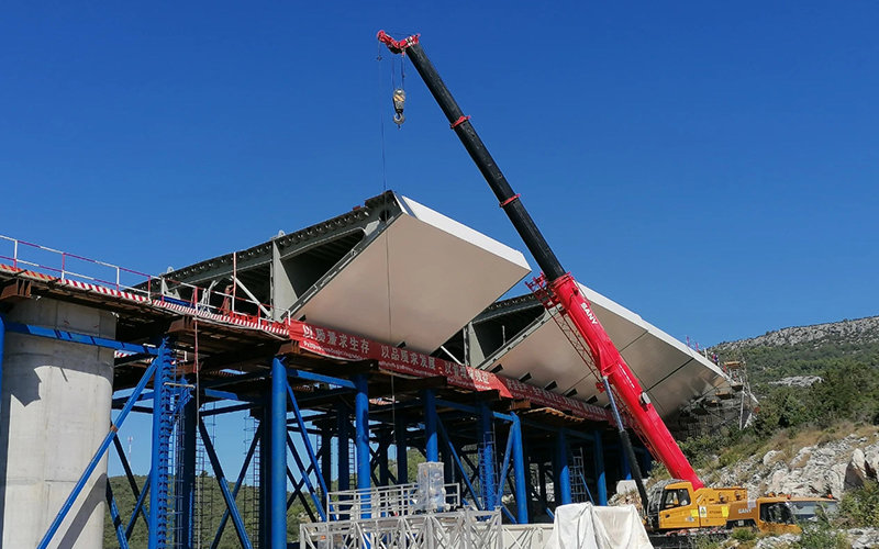 SANY in sea-crossing Pelješac Bridge project